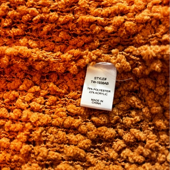 Zenana Falling for You Open Front Popcorn Cardigan Women's XL Mustardy Tan - Picture 8 of 8